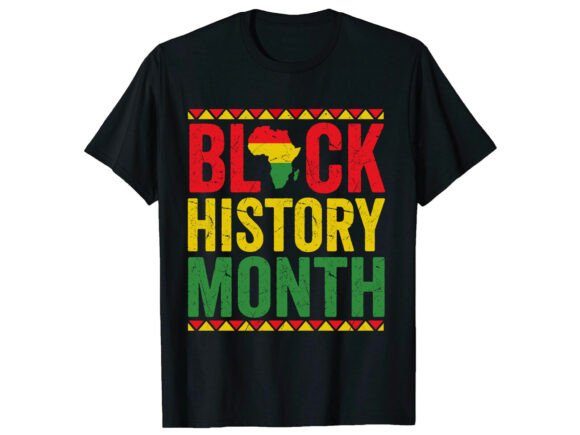Classic Black History Month T-Shirt Graphics
