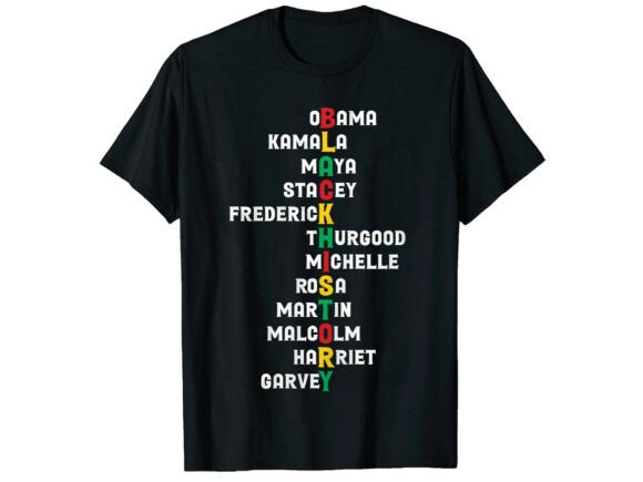 Leaders Black History Month T-Shirt Graphics