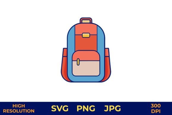 Modern Backpack Vector Illustration