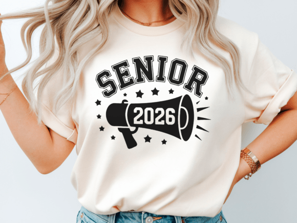 Senior 2026 Megaphone Graphics