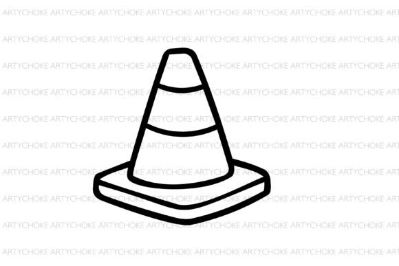 Sports Cone Doodle Clipart: Graphics and Icons for Creative Projects