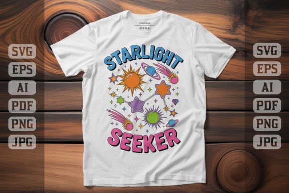 Starlight Seeker Colorful Galaxy Design Graphics