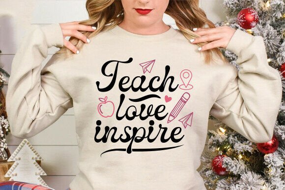 Teach Love Inspire PNG, Retro Floral Tea